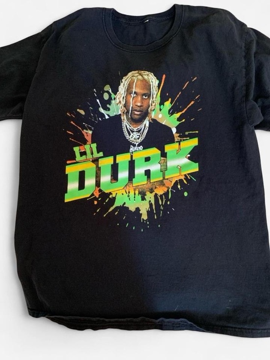 None Other - Lil Durk Graphic Tee - Black